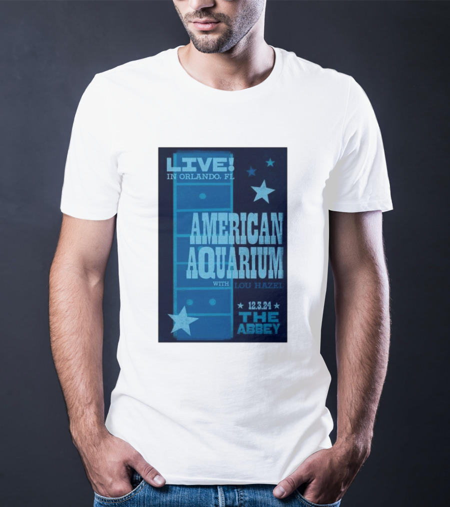LIVE American Aquarium With Lou Hazel The Abbey Orlando FL 12.3.24 T-Shirt