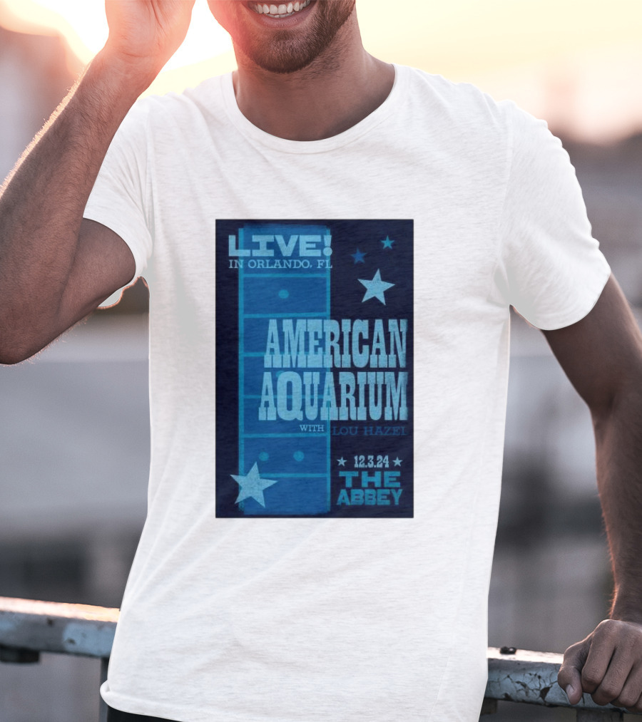 LIVE American Aquarium With Lou Hazel The Abbey Orlando FL 12.3.24 T-Shirt