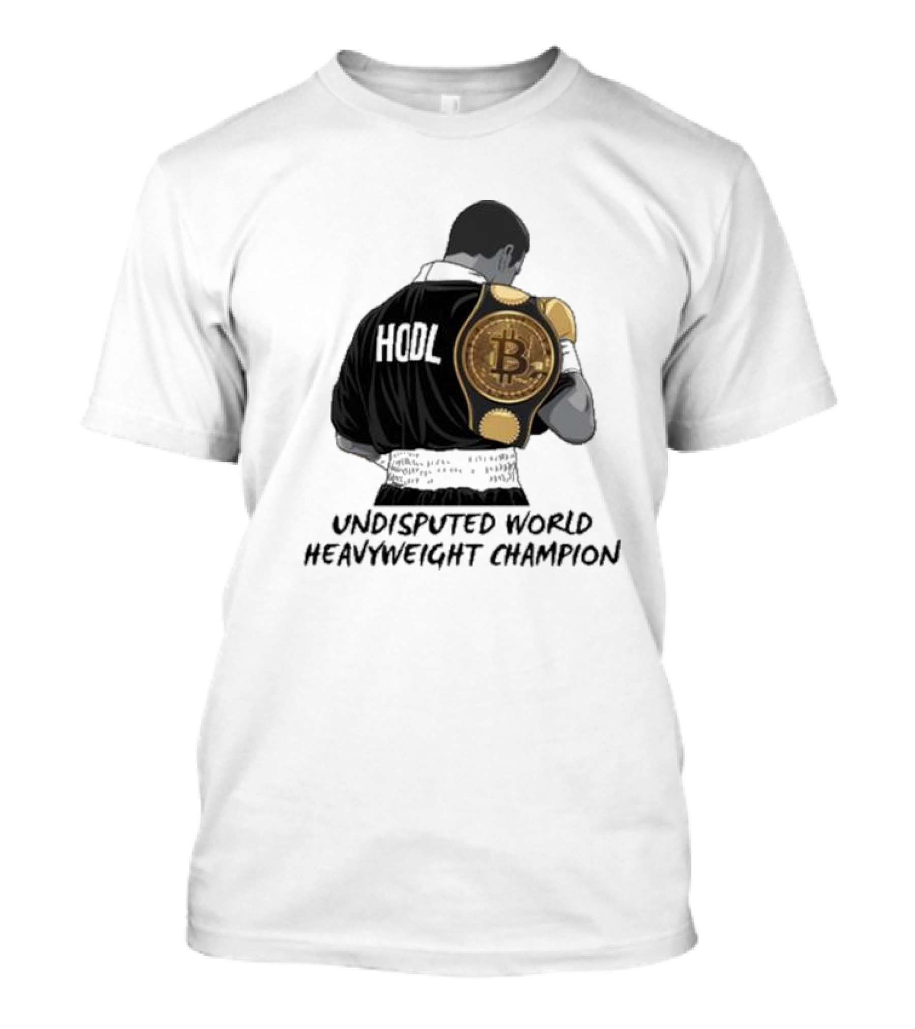 HODL Undisputed World Heavyweight Champion Bitcoin T-Shirt