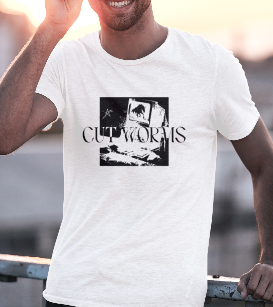 Cut Worms Horse Star TV Screen T-Shirt