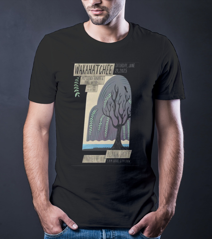 Waxahatchee June 21 2025 MJ Lenderman And The Wind LaFayette NY Beak And Skiff Apple Orchards Tour T-Shirt