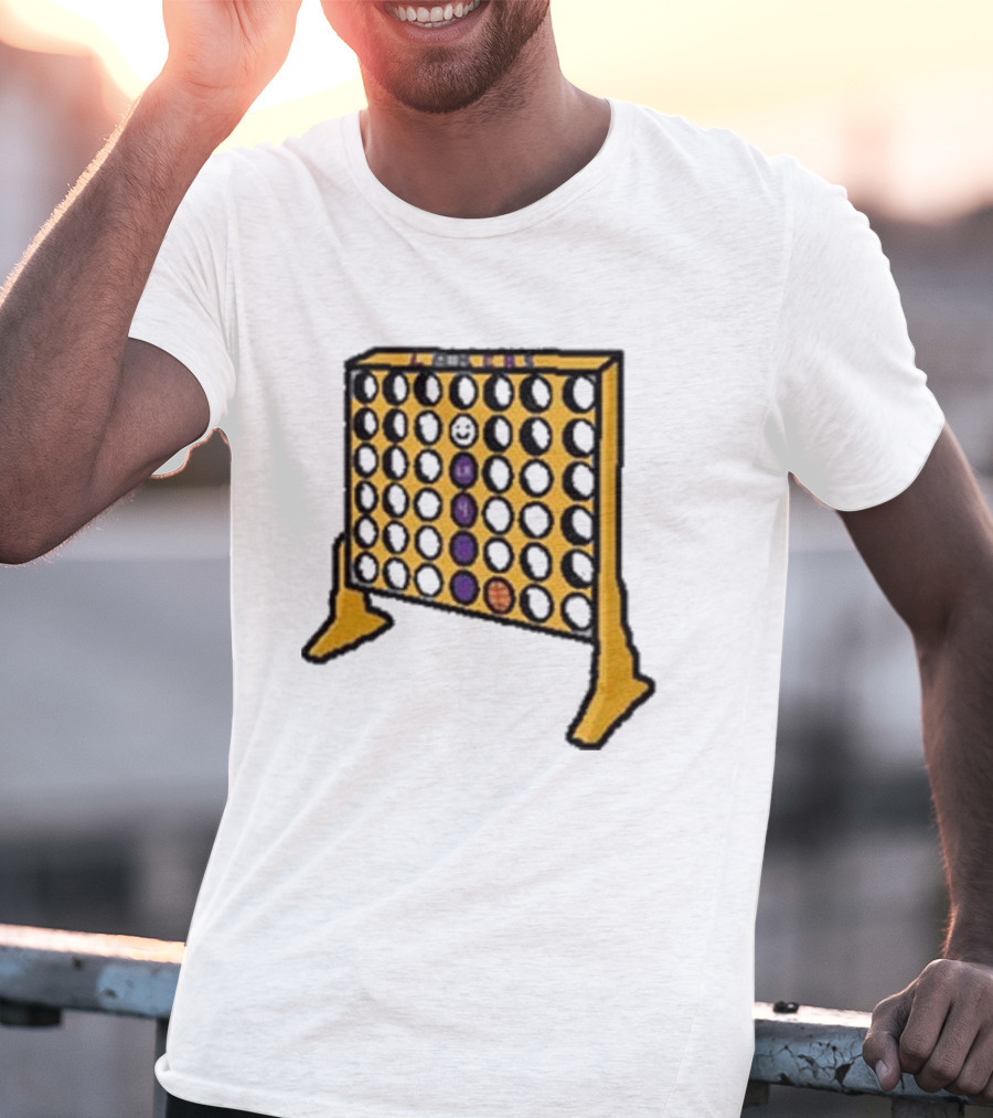 Knecht Four Purple Yellow Basketball Emoji T-Shirt