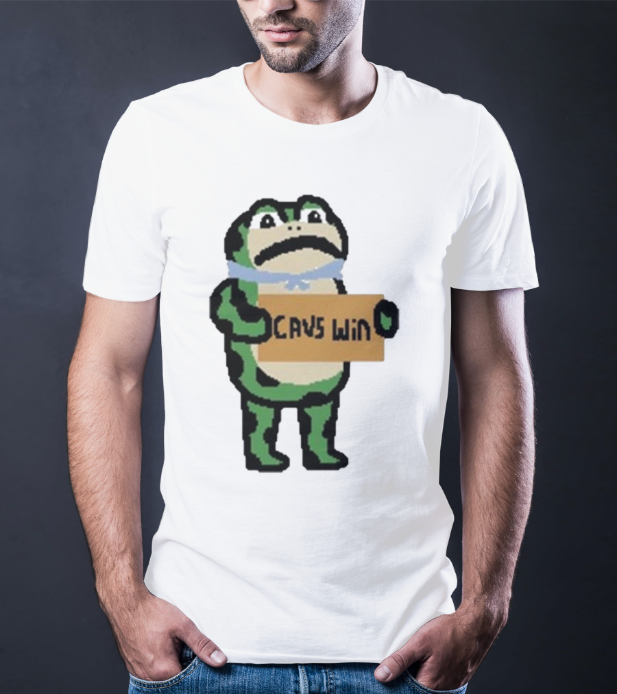 Cavs Win Victory Frog Pixel T-Shirt