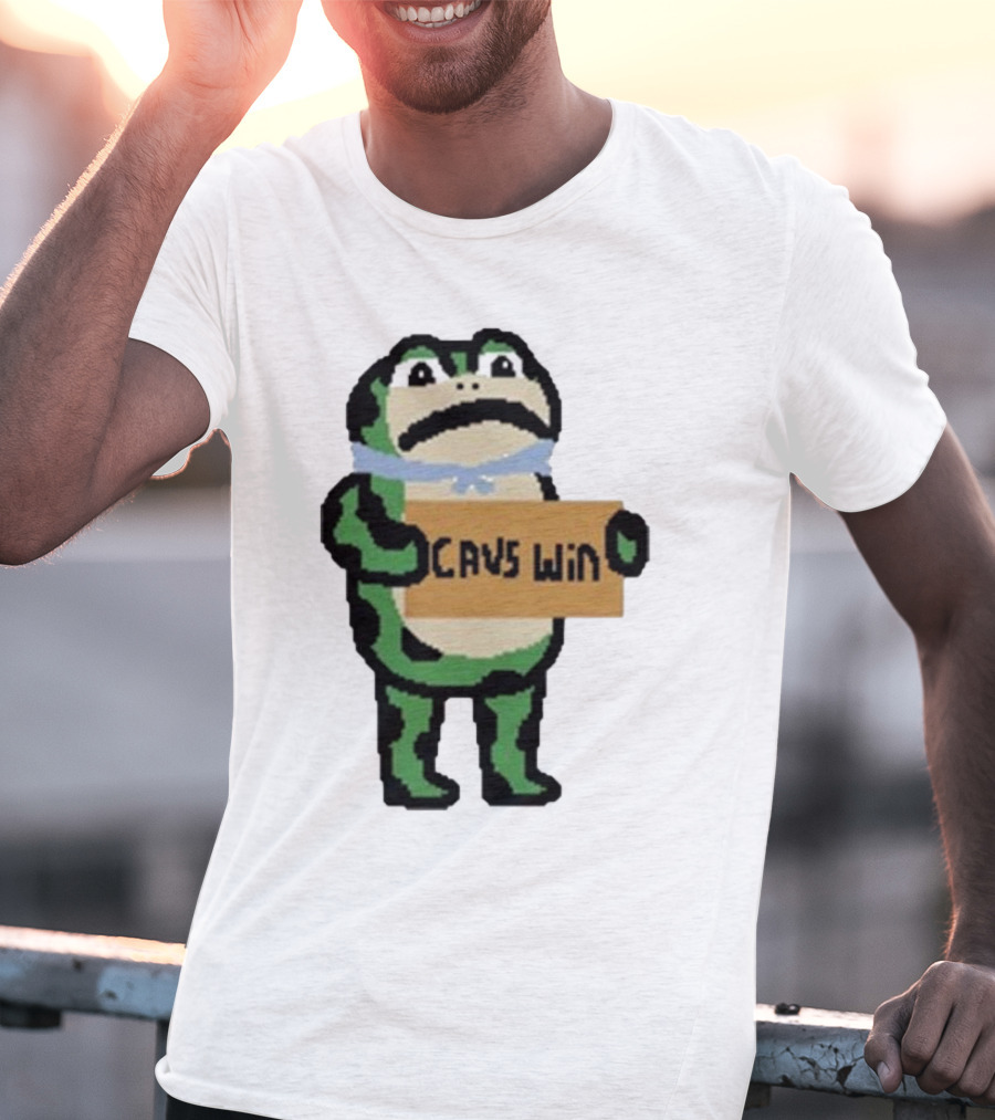 Cavs Win Victory Frog Pixel T-Shirt