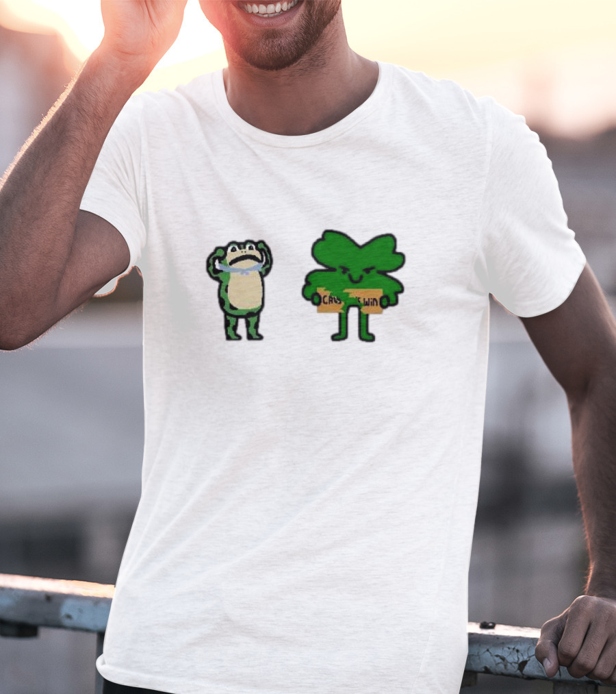 Celtics Take Down The Cavs Cavs Win Frog And Clover NBA Paint T-Shirt
