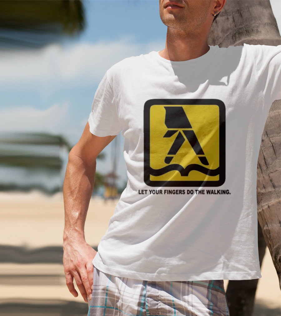 Yellow Pages Let Your Fingers Do The Walking Iconic T-Shirt