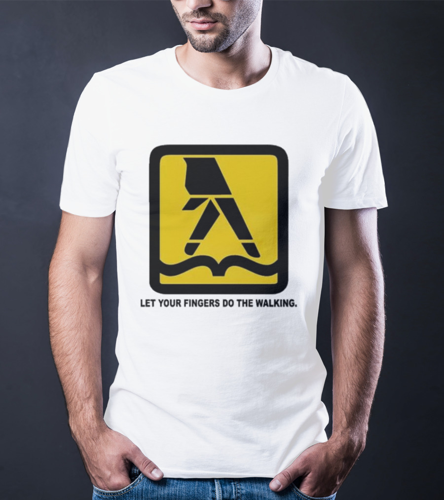 Yellow Pages Let Your Fingers Do The Walking Iconic T-Shirt