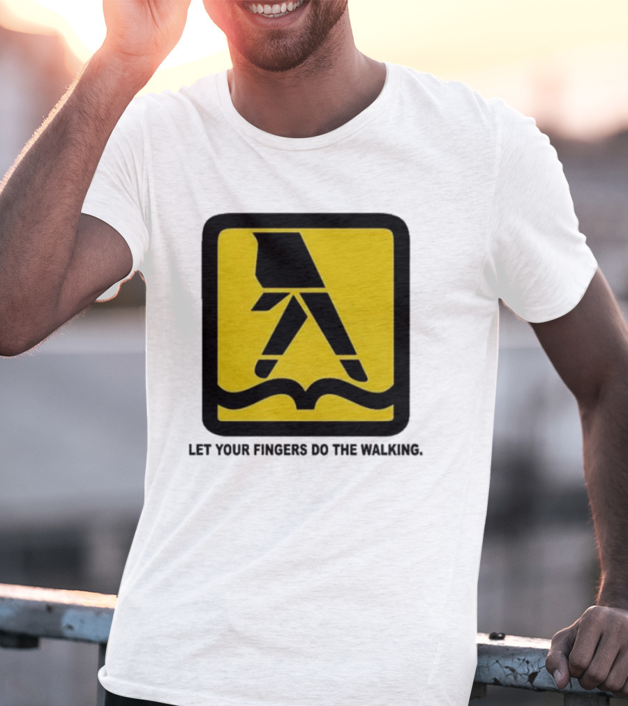 Yellow Pages Let Your Fingers Do The Walking Iconic T-Shirt