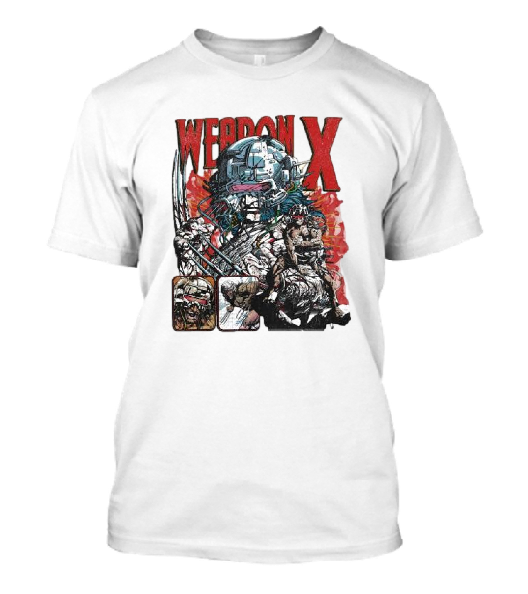 Weapon X Vintage Comic Style Artwork Claw Character T-Shirt