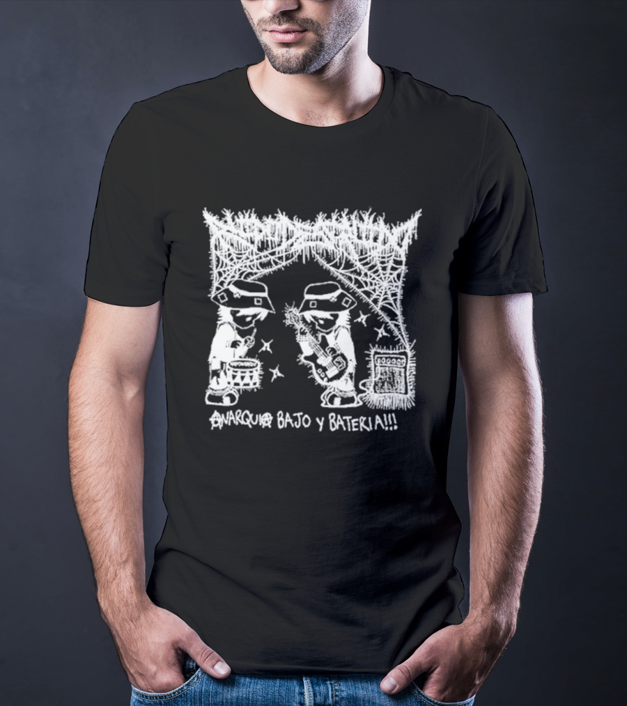 Ruido Destruido Anarquía Bajo Y Bateria Anarquía Bajo Y Batería T-Shirt