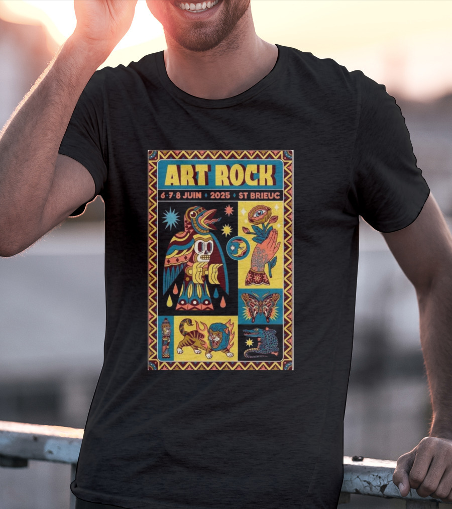Art Rock Festival 2025 St Brieuc June 6-8 Bretagne France T-Shirt