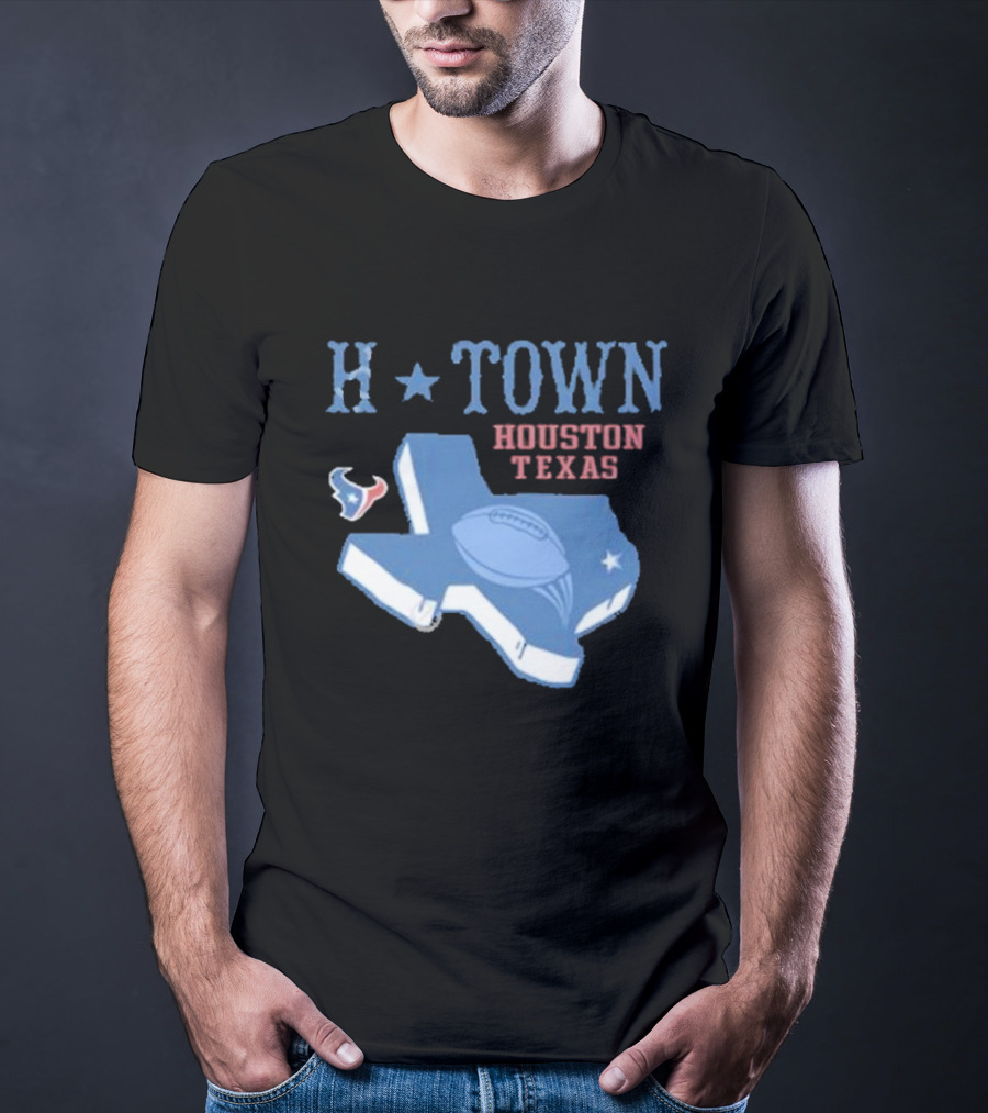 H-Town Houston Texas Football Texans T-Shirt