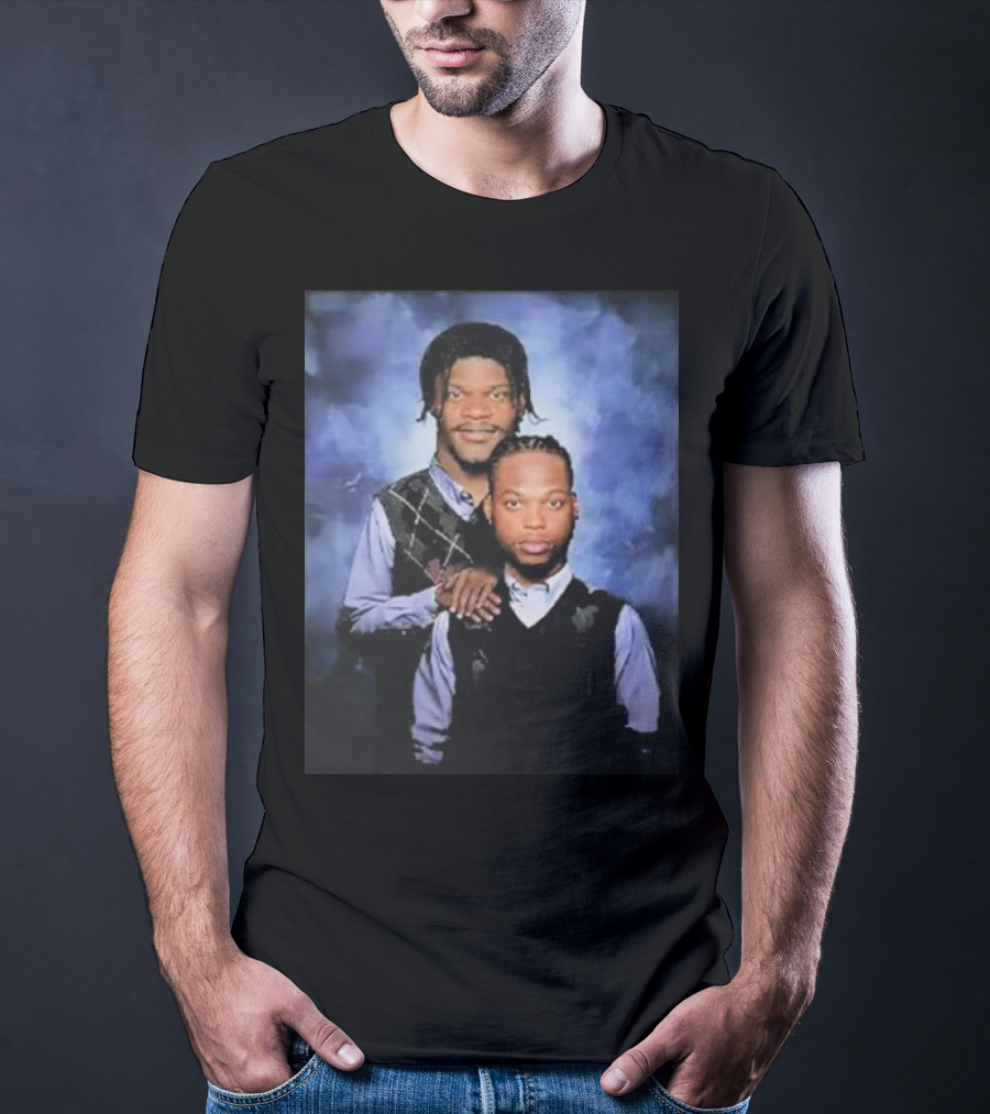 Lamar Jackson And Derrick Henry Step Brothers Movie Parody Baltimore Ravens T-Shirt
