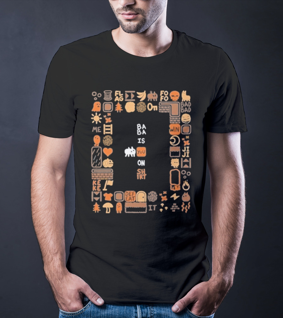 Ba Ba Is You On Shirt Iconic Game Elements T-Shirt