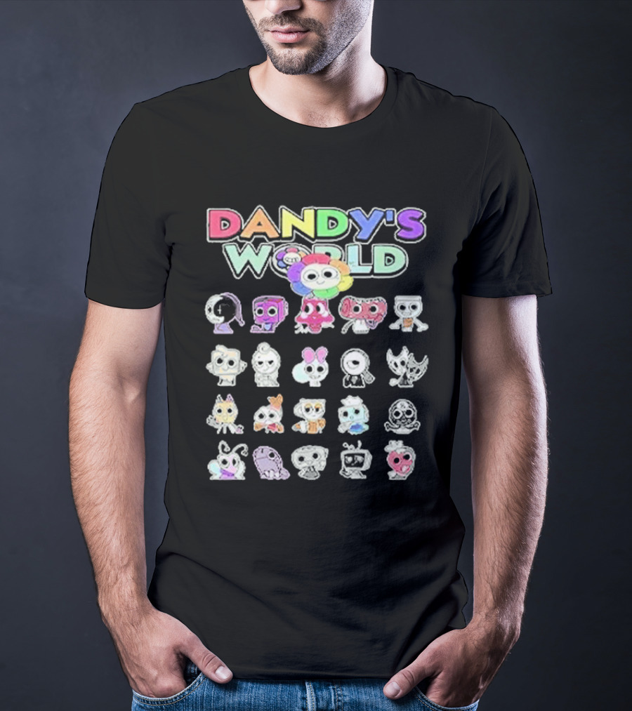 Dandy's World Colorful Characters Ensemble T-Shirt