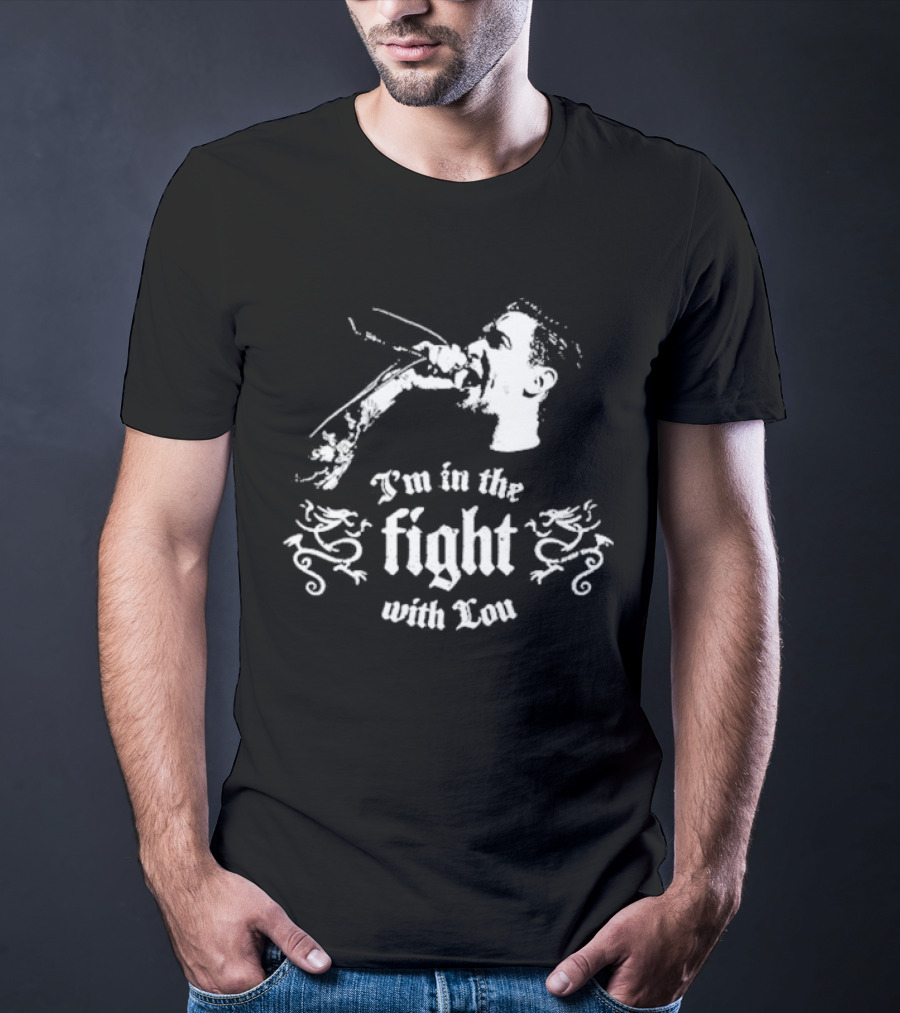 I'm In The Fight With Lou A Benefit Concert For Lou Koller Sick Of It All Nov 23 Irving Plaza NYC I'm In The Fight With Lou Microphone T-Shirt