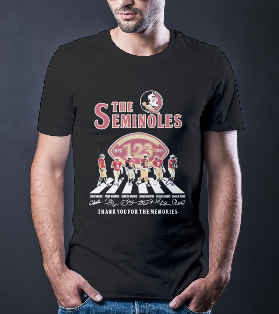 The Seminoles Florida State 1902-2025 Thank You For The Memories 123 T-Shirt