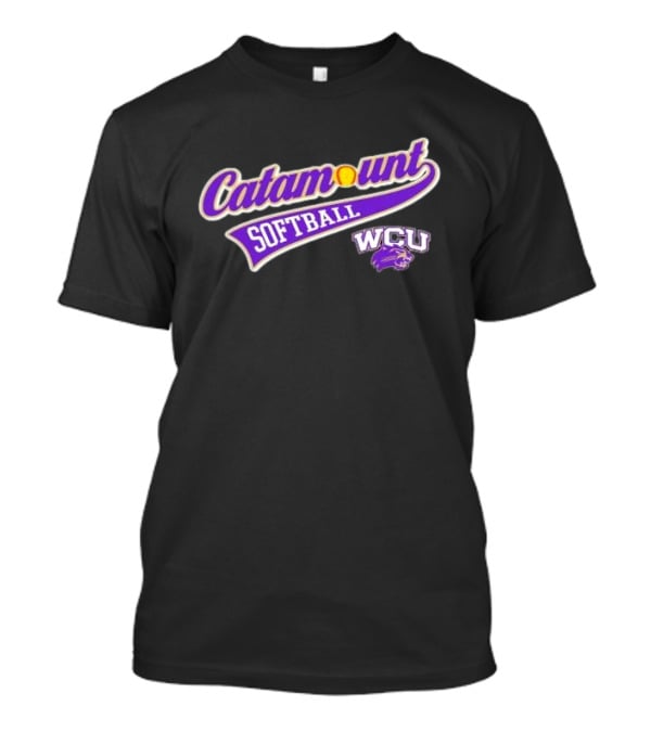 Catamount Softball WCU Western Carolina University T-Shirt