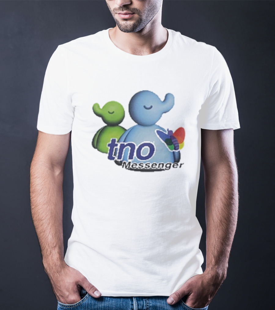 TNO Messenger Cute Elephant Avatars With Colorful Butterfly T-Shirt