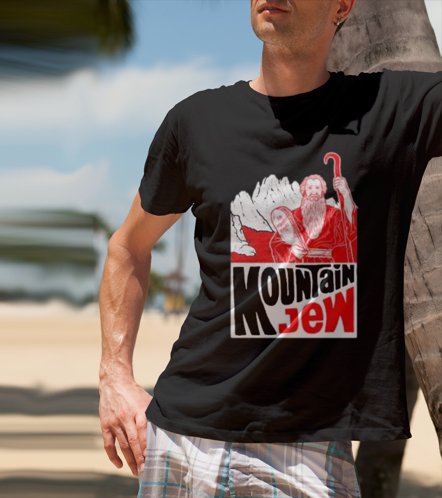 Nwt Mountain Jew Nature Old Men Cool Moses With Ten Commandments T-Shirt