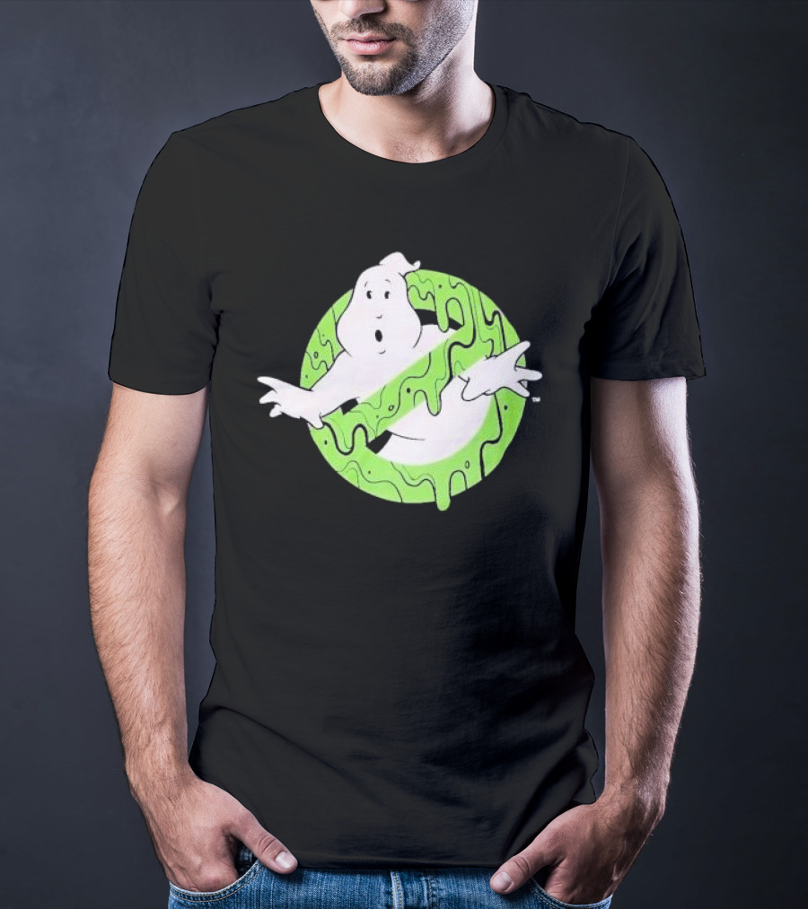 Ghostbusters Slime Logo Green Kids T-Shirt