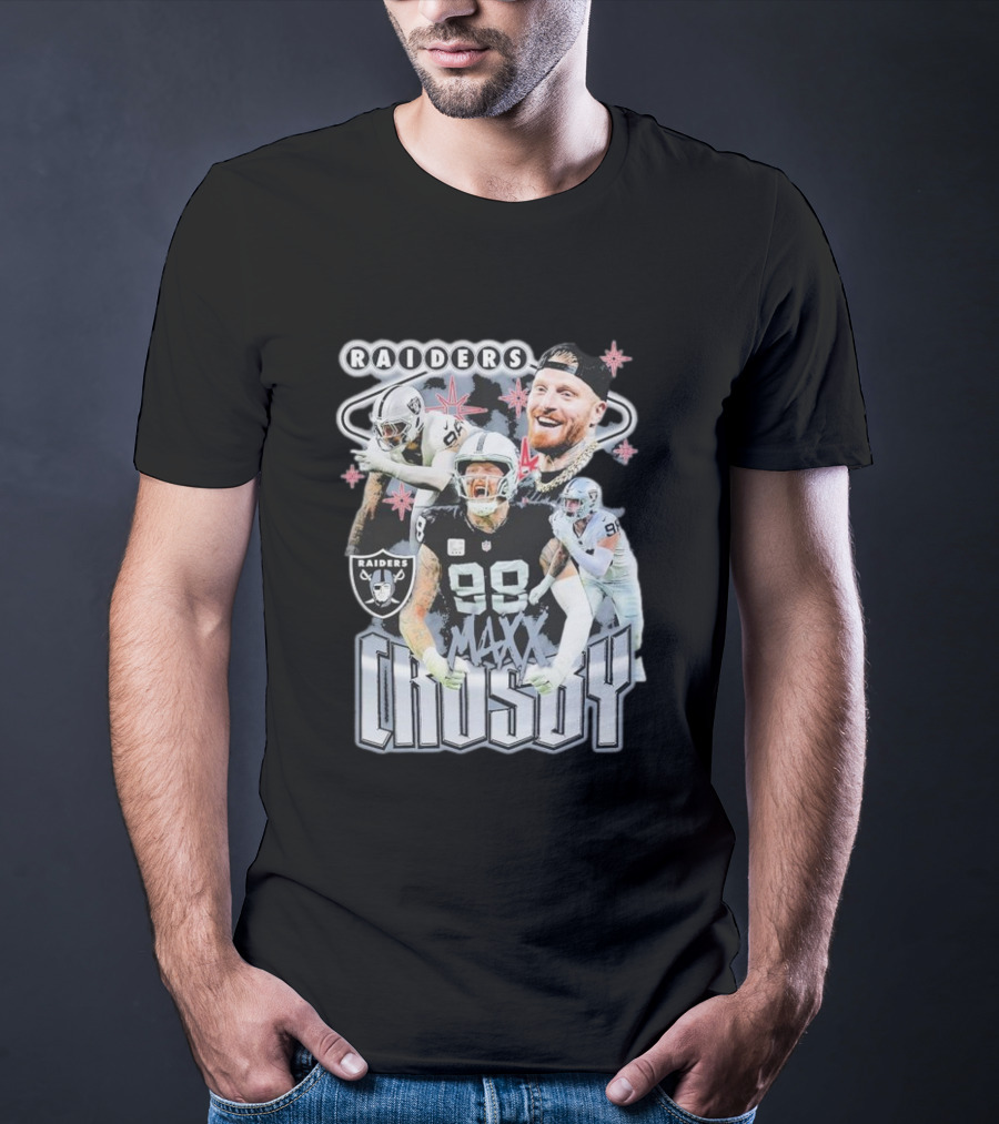 Maxx Crosby Raiders NFL Football Star Las Vegas Player T-Shirt