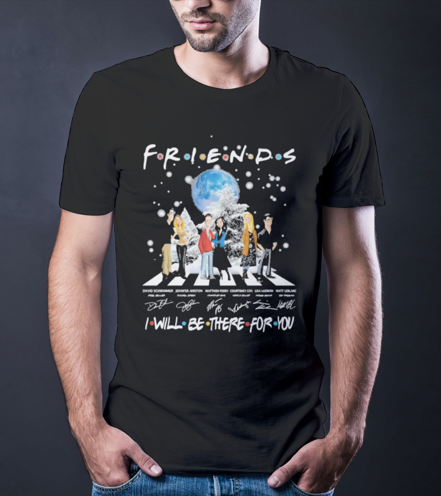 Friends I Will Be There For You Signatures Abbey Road T-Shirt