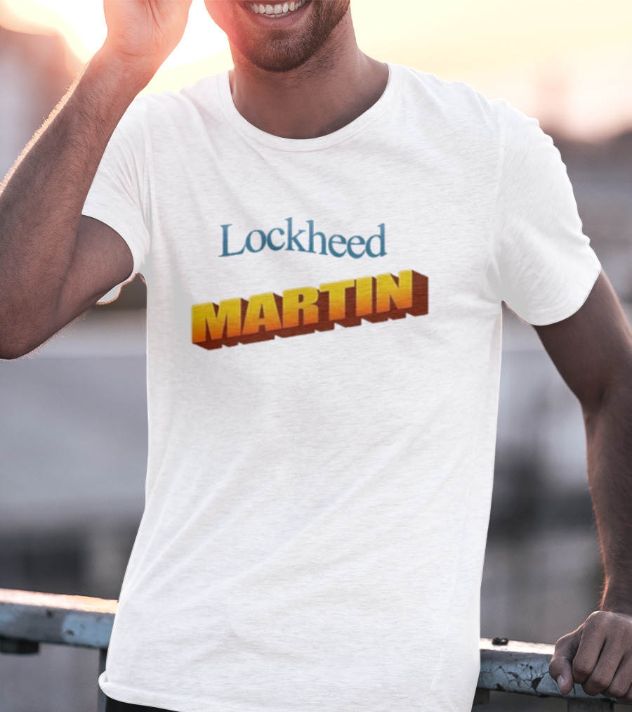 Lockheed Martin Vintage Style Bold Yellow Font T-Shirt
