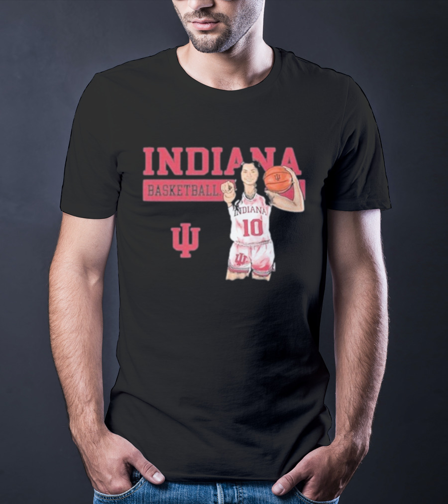 Indiana Basketball Vintage Sport Grey T-Shirt