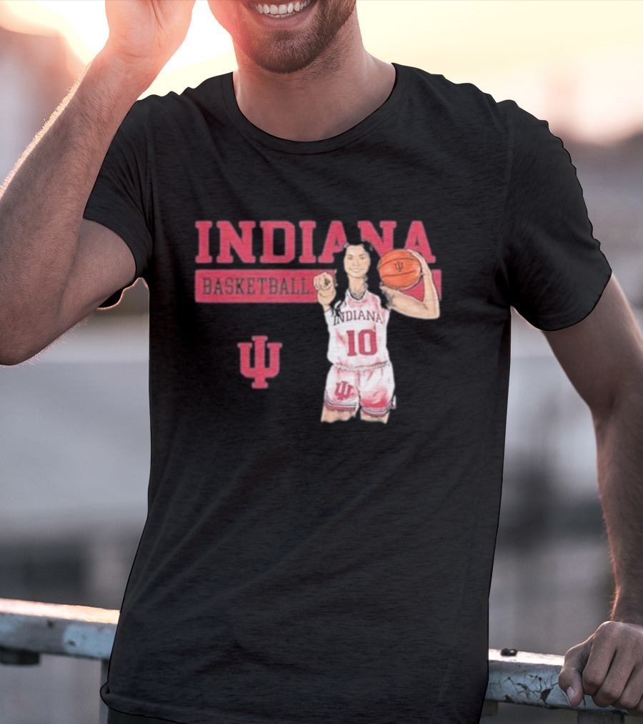 Indiana Basketball Vintage Sport Grey T-Shirt