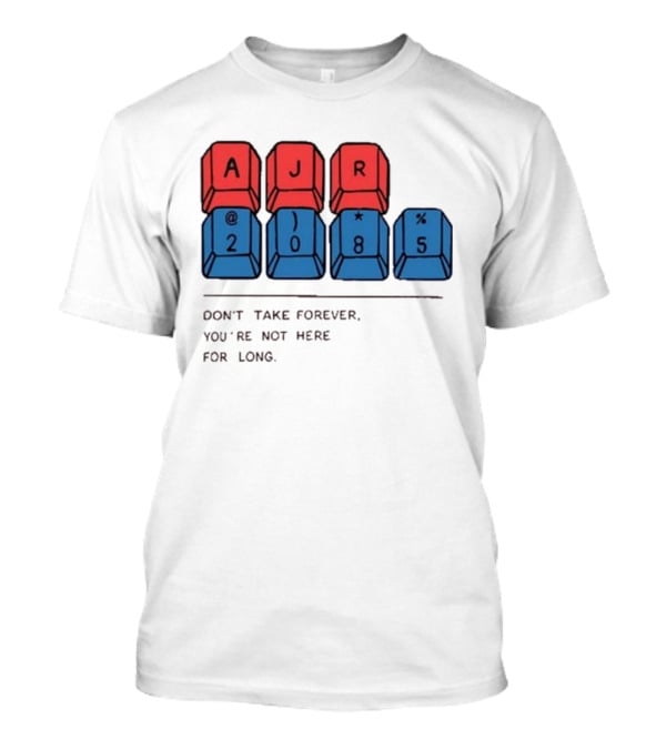 AJR Brothers 2085 Livestream Don't Take Forever Keyboard Keys T-Shirt