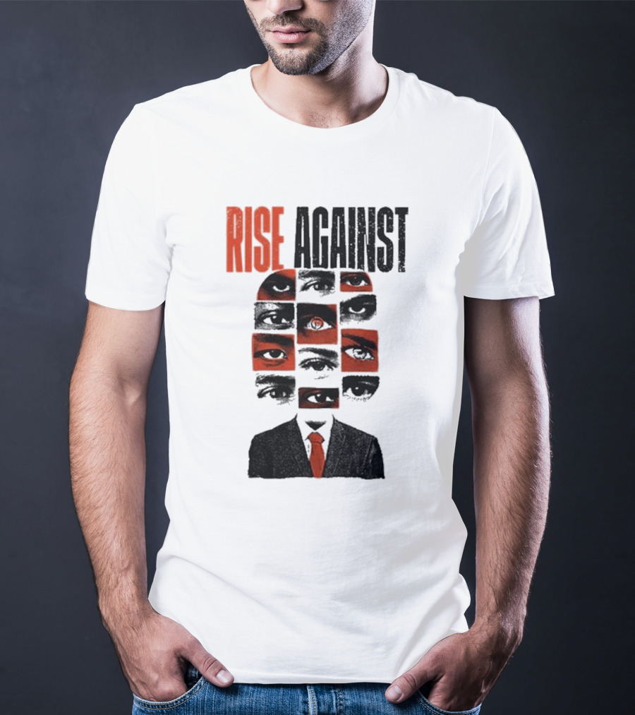 RISE AGAINST Eyes And Suit Big Brother Surveillance T-Shirt