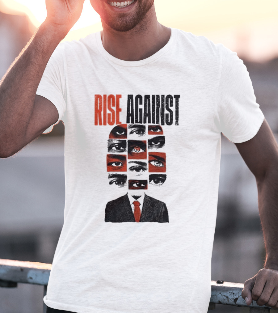 RISE AGAINST Eyes And Suit Big Brother Surveillance T-Shirt
