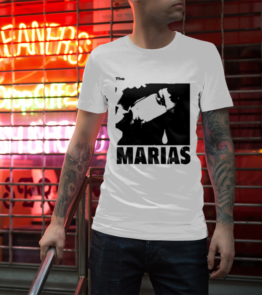 The Marias María Monochrome Teardrop Image T-Shirt