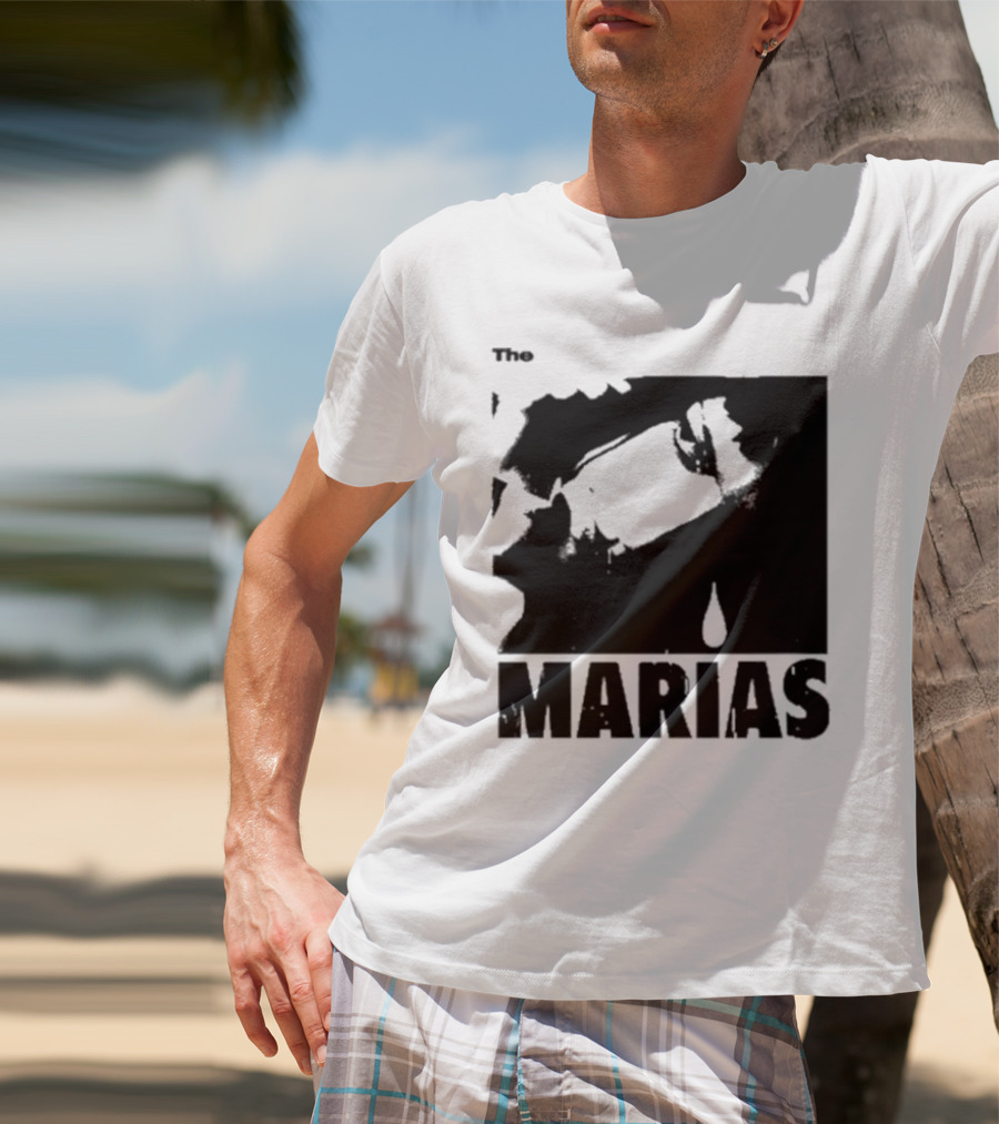 The Marias María Monochrome Teardrop Image T-Shirt