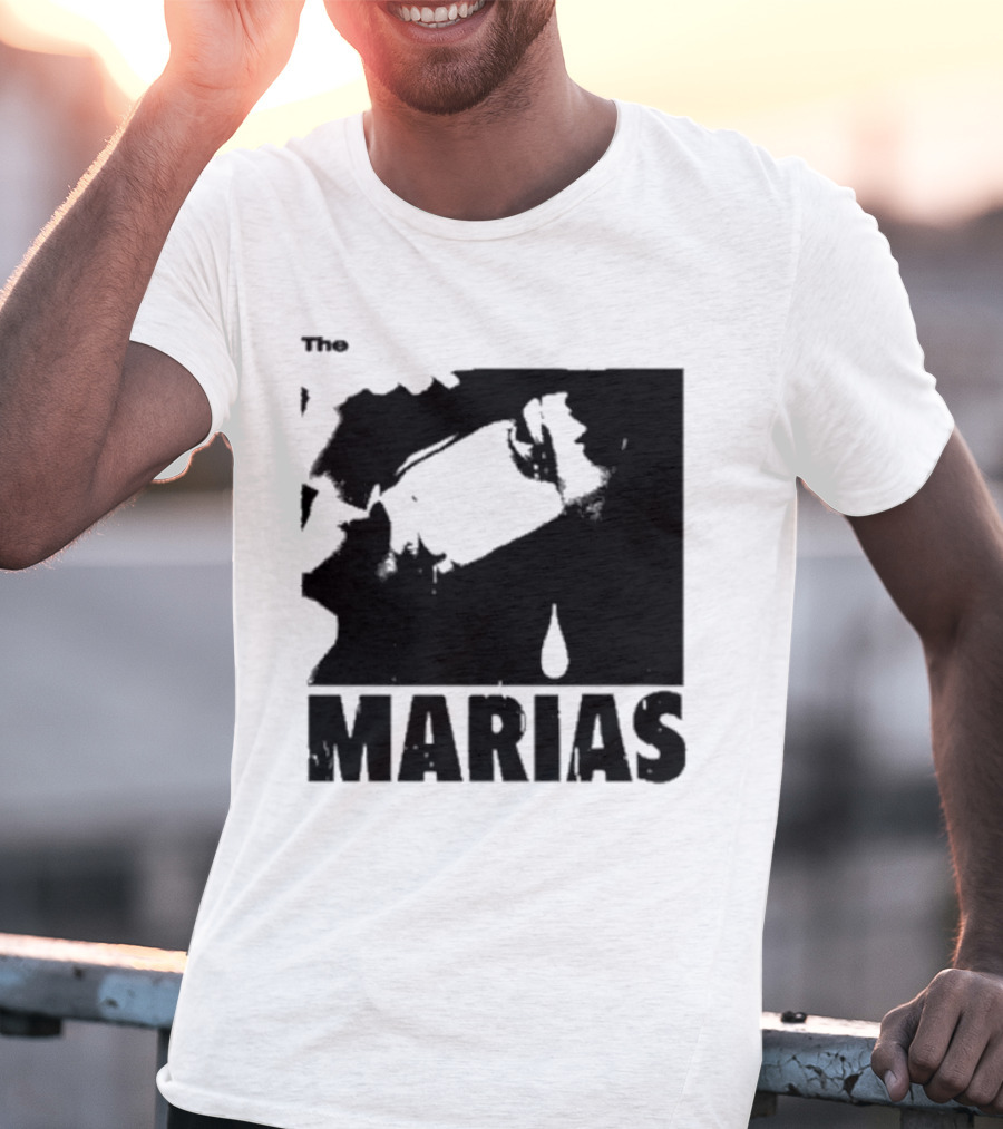 The Marias María Monochrome Teardrop Image T-Shirt