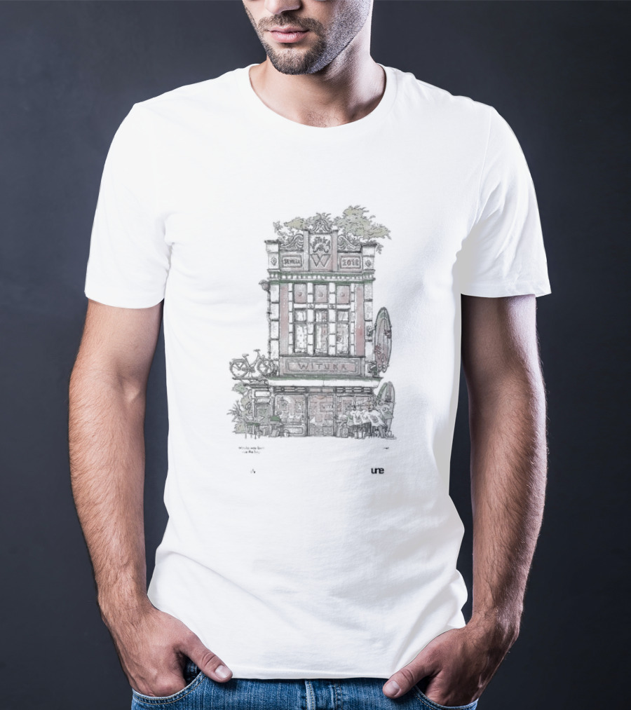 Witushatsu Wituka Seville 2013 Building Bicycle Surfboard Urban Scene T-Shirt