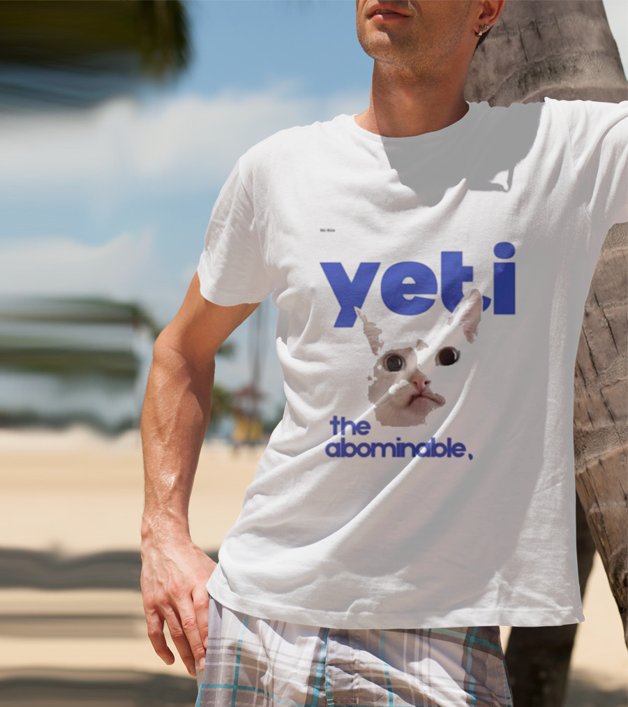 Yeti The Abominable No Boit Cat Face T-Shirt