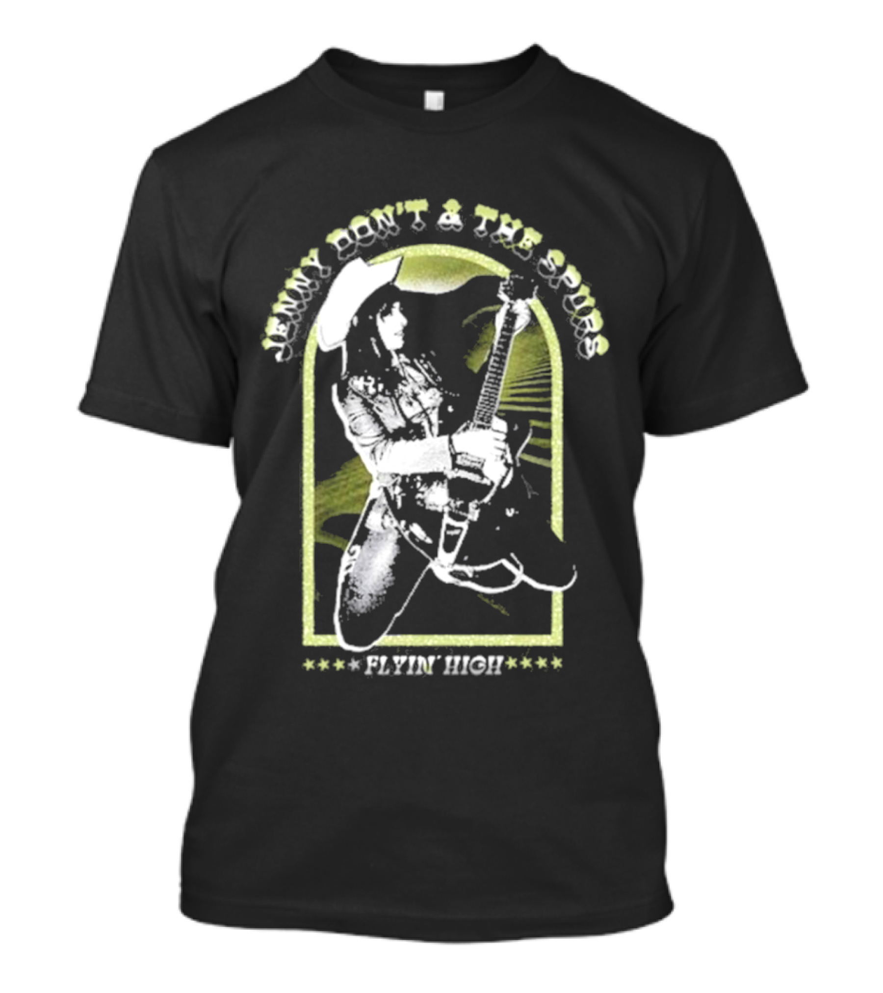 Jenny Don't And The Spurs Flyin' High Cowboy Guitarist T-Shirt