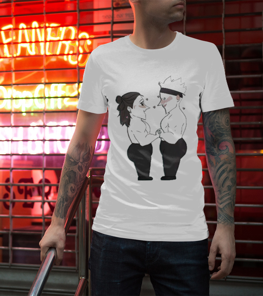 Buboosenchan’s Anime Couple Romance Holding Hands T-Shirt