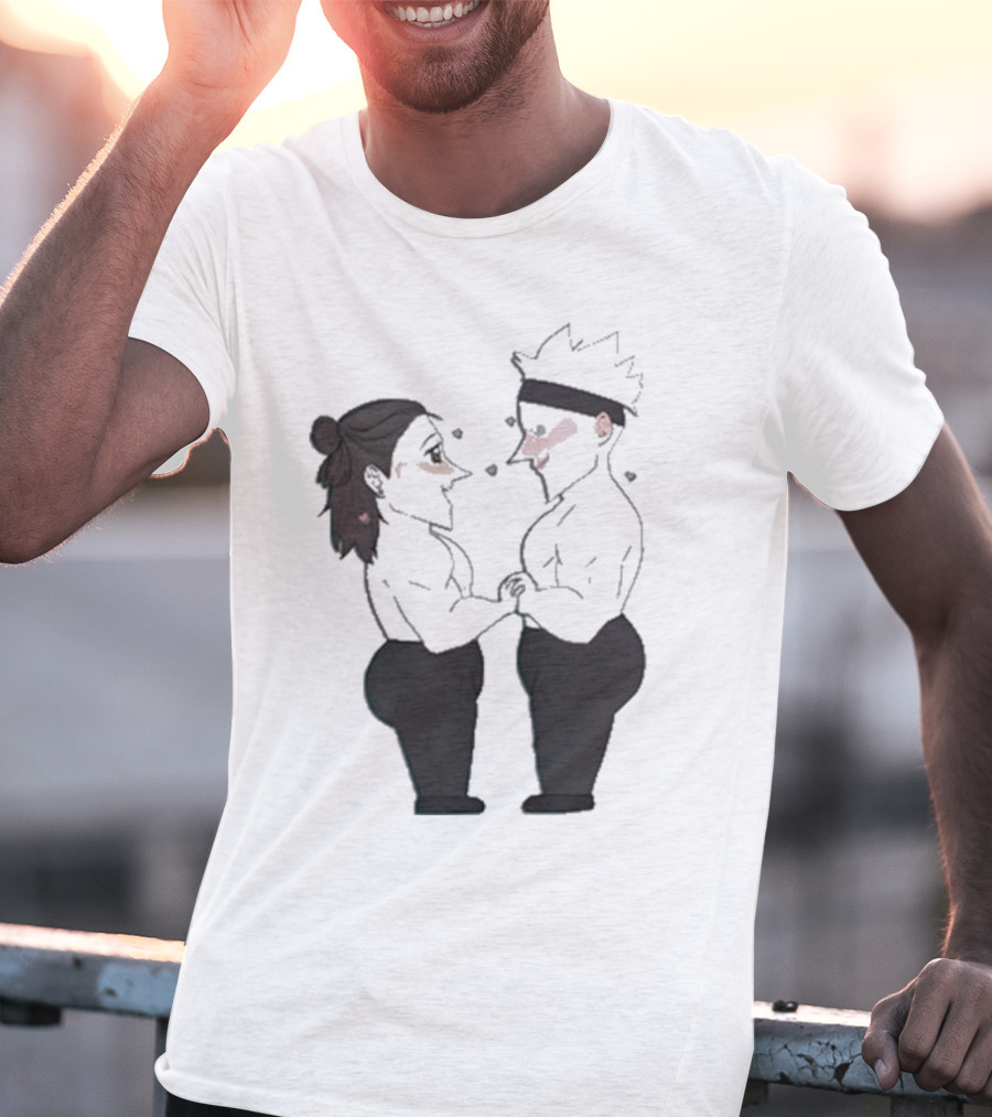 Buboosenchan’s Anime Couple Romance Holding Hands T-Shirt