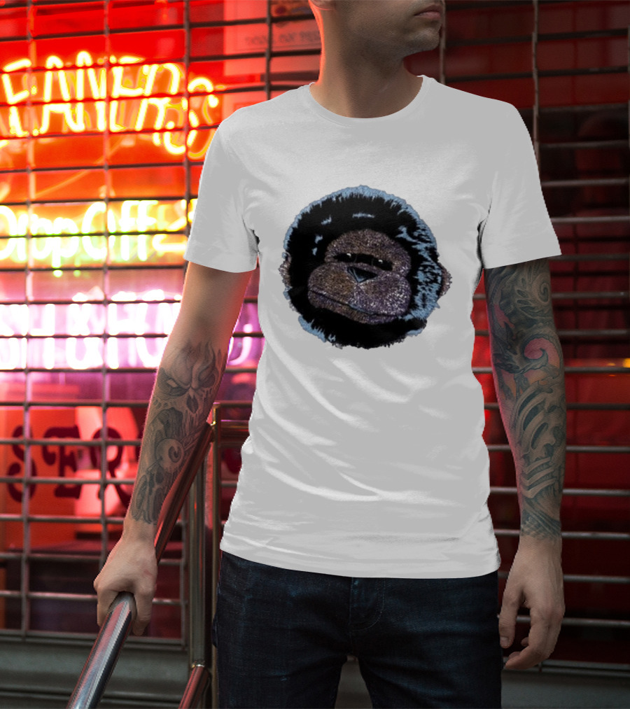 Christmas Dinosaur Jr Gorilla Head T-Shirt