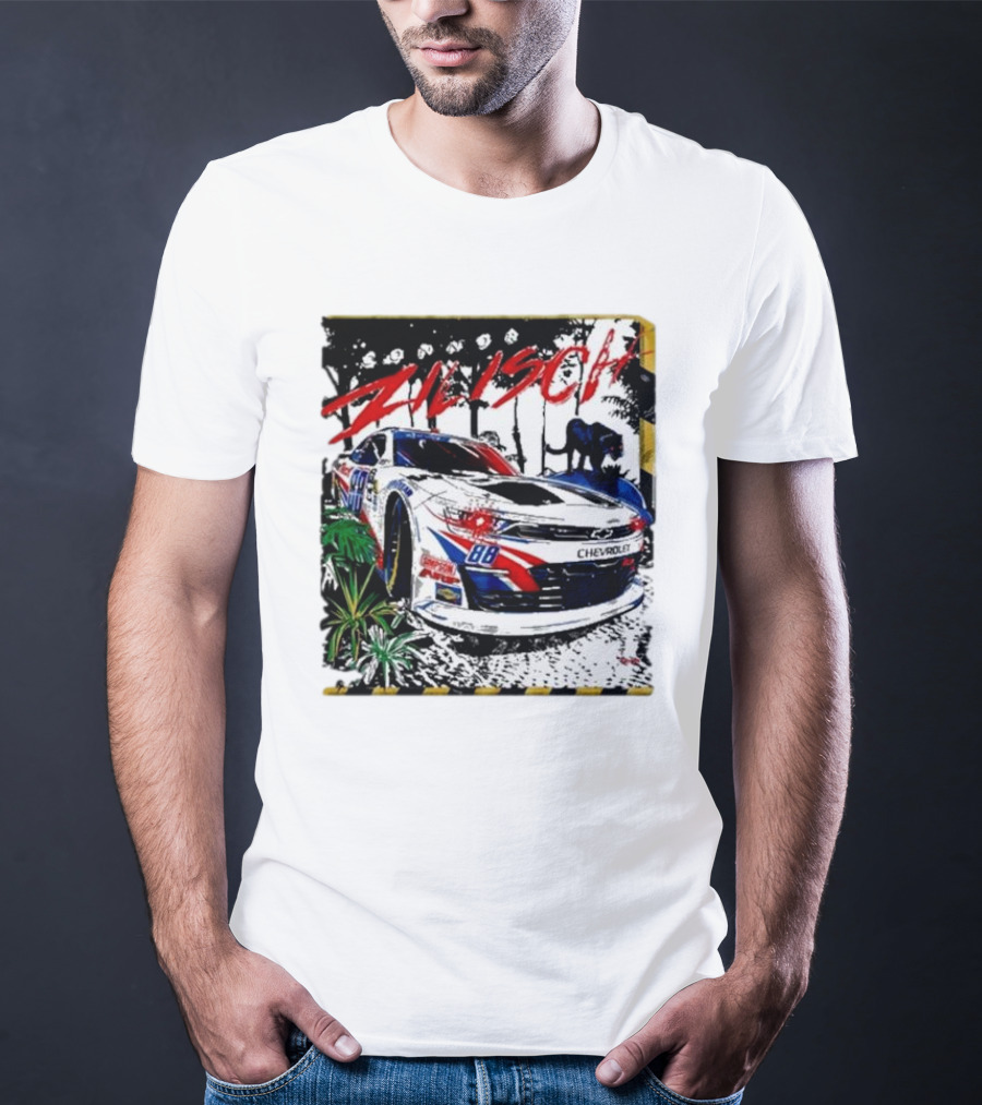 Zilisch 88 Chevrolet Racing Car Jungle Scene T-Shirt