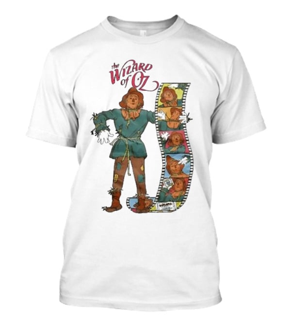 The Wizard Of Oz Movie Scarecrow Filmstrip If I Only Had A Brain T-Shirt