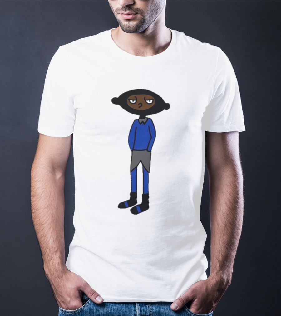 Yuno Miles Stay Calm Blue Outfit Cartoon Character T-Shirt