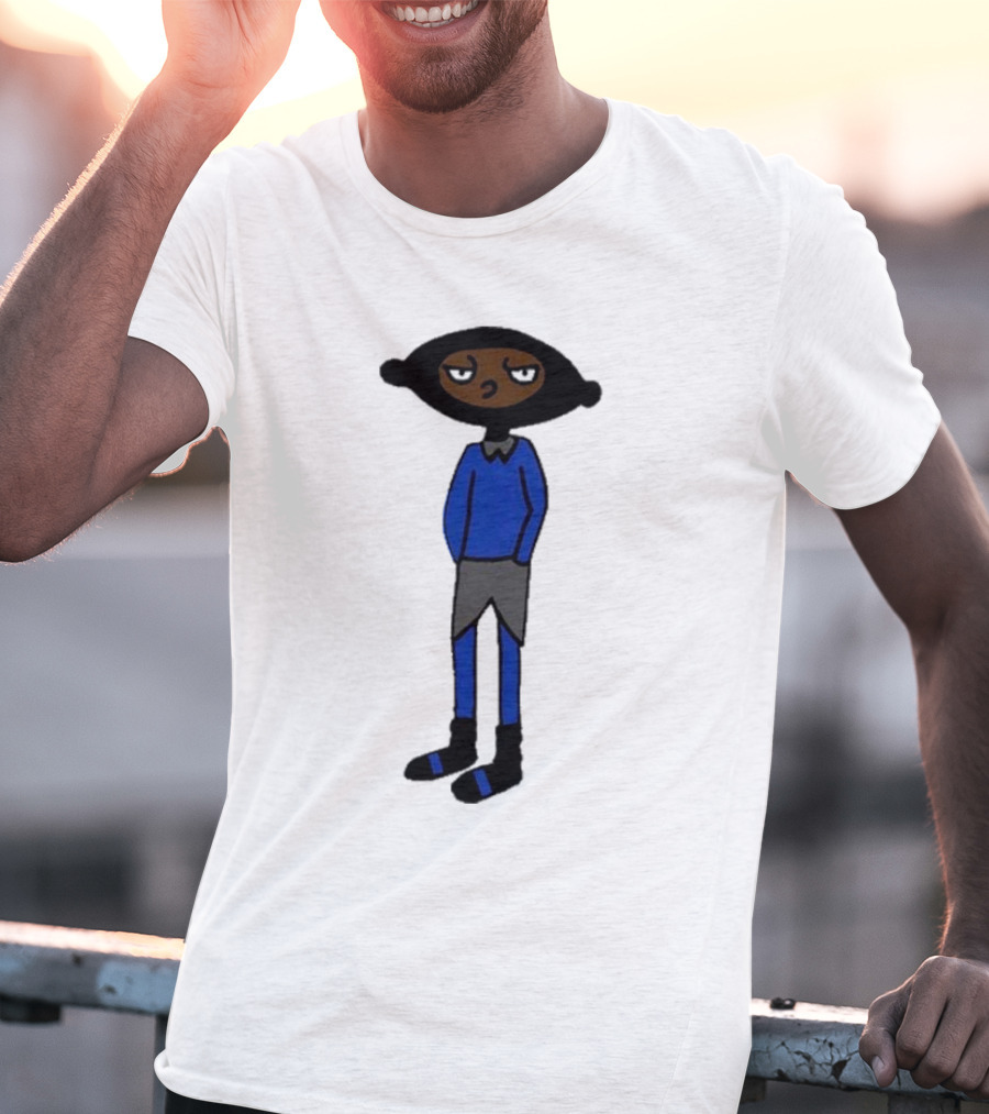 Yuno Miles Stay Calm Blue Outfit Cartoon Character T-Shirt