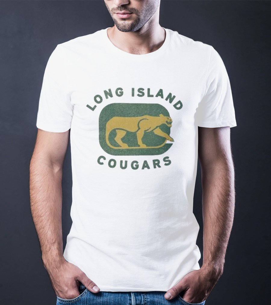 Long Island Cougars New York Hockey Team Iconic T-Shirt