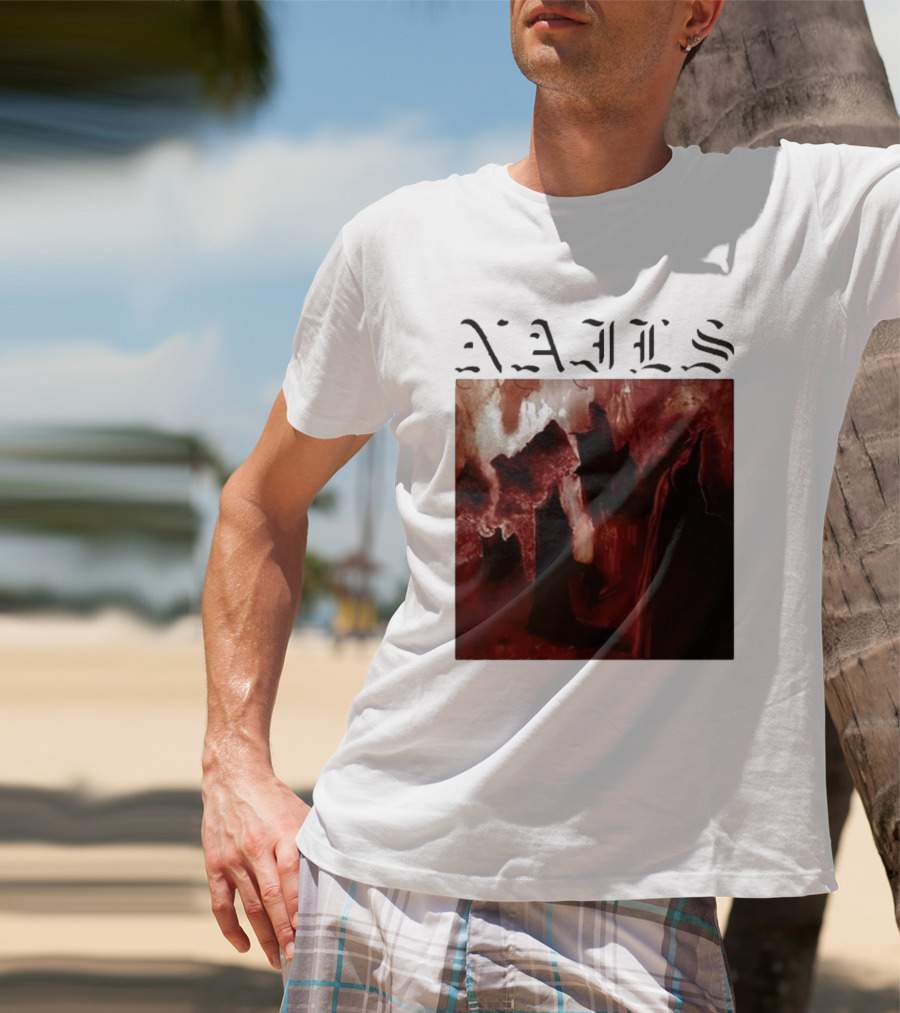 NAILS Abandon All Life Dark Abstract T-Shirt