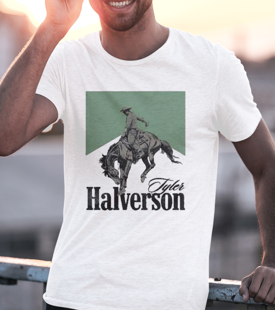 Tyler Halverson Bucking Horse Chevron T-Shirt