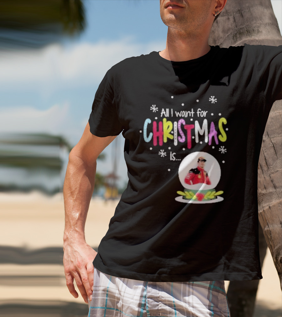 All I Want For Christmas Is Charles Leclerc Snow T-Shirt
